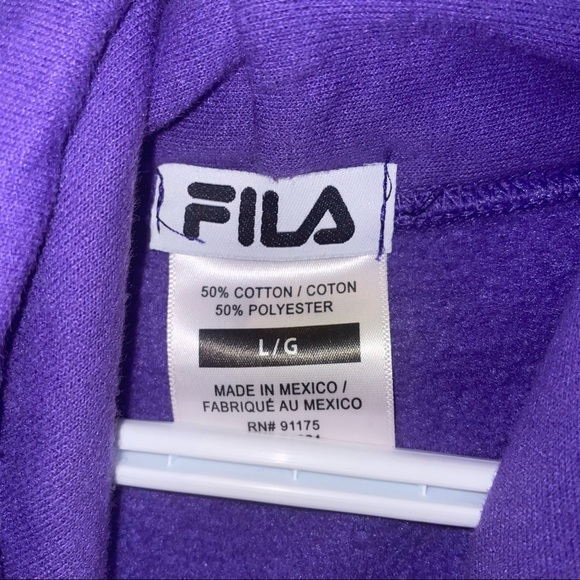 Purple Fila Hoodie - Picture 3 of 3